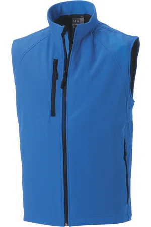 Russell Athletic Mens 3 Layer Soft Shell Gilet Jacket (Azure ) - Size 2XL