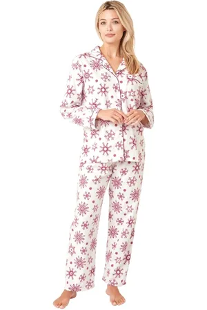 Marlon Womens Penguin Print Brushed Cotton Pyjama Set - - Size XL/2XL