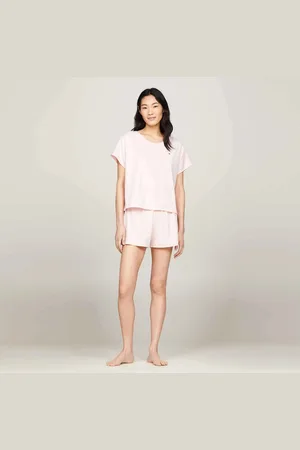 Tommy Hilfiger JERSEY PJ SET Womens Multicoloured - - Size Small