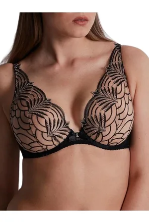 Aubade Womens Hypnolove Triangle Plunge Bra - Polyamide - Size 34E