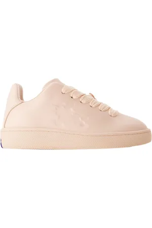 Burberry Womens LF Box Sneakers - - Leather - Baby Neon - Calf Leather - Size EU 35