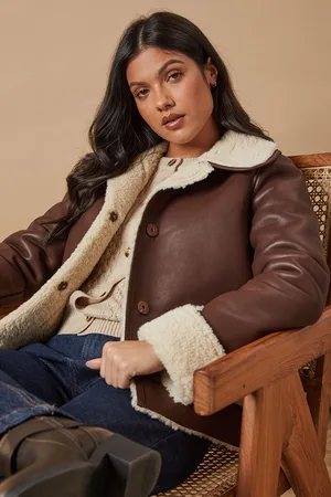 Oasis Womens Shearling Bonded Short Jacket - - Size 10 UK