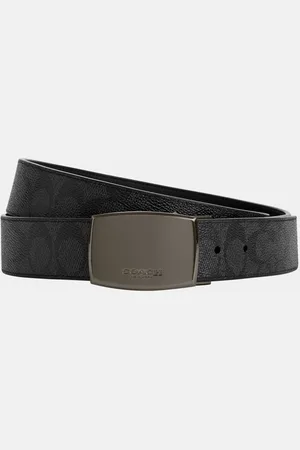 Coach Mens 38MM Harness Plaque Belt Gift Box in Signature - - One Size