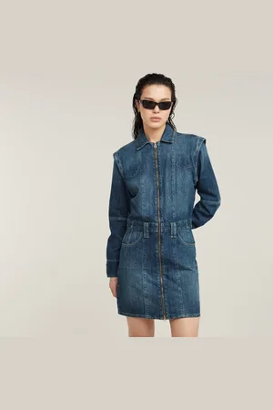 G-Star Womens G-Star RAW Biker Dress - Cotton - Size Large