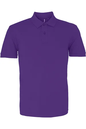 Asquith Mens Plain Short Sleeve Polo Shirt Cotton - Size Medium