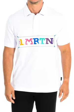 La Martina Mens Short Sleeve Polo TMP305-JS303 man - Cotton - Size Large