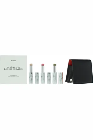 BYREDO Womens Colour Stick Set 3 x 9g with Leather Pouch - Solar Flare, Flower Play + Kumato - One Size