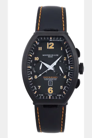 Montres De Luxe Mens Watch Leather - One Size