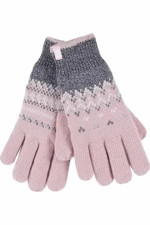 Heat Holders Womens Nordic Fleece Lined Thermal Gloves - - Size Medium