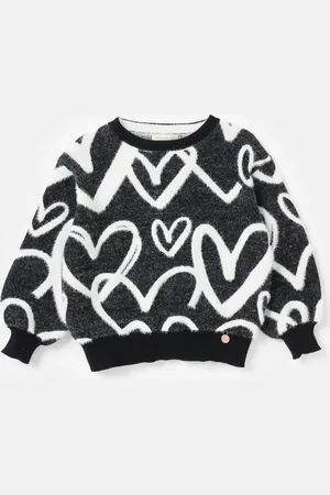 Angel & Rocket Girls Avril Heart Jumper - Size 3-4Y