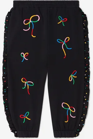 Stella McCartney Girls Bow Joggers in - Size 10Y