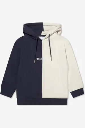 Trussardi Boys Ulak Hoodie in Navy - - Size 16Y