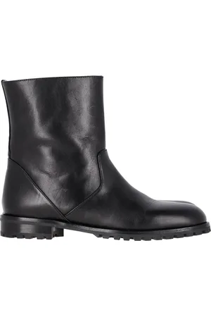 Manolo Blahnik Pre-owned Womens Motosa Ankle Boots in Calf Leather - Size EU 37