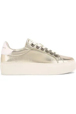 Kurt Geiger Womens Leather Kgl Crystal Cupsole Sneakers - - Size UK 5