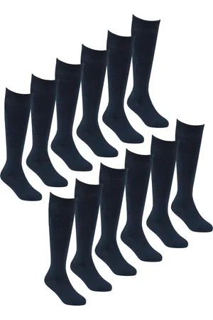 Sock Snob 12 Pair Multipack Girls Knee High Bamboo Socks