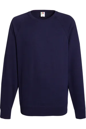 Fruit Of The Loom Mens Lightweight Raglan Sweatshirt (240 GSM) (Deep ) - Size 2XL