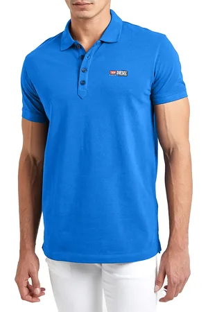 Diesel T-Weet-Split Mens Polo Shirt Golf Tee - Cotton - Size Small