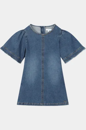 Chloé Chloé Girls Denim Dress in - Size 14Y