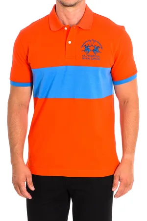La Martina Mens Short Sleeve Polo TMP610-PK097 man - Cotton - Size Small