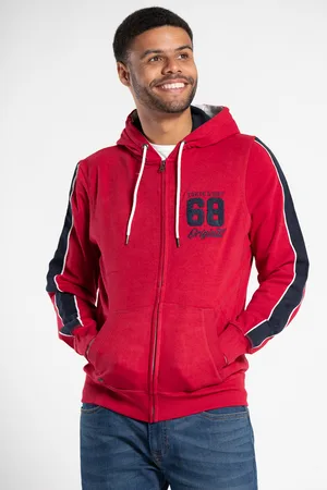 Tokyo Laundry Mens Zip-Through Printed Hoody - Size Large