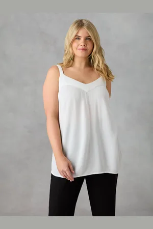 Live Unlimited London Womens Crinkle Cami - Size 12 UK