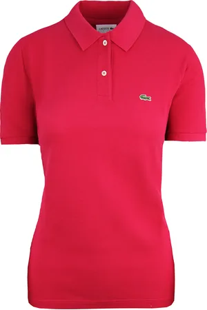 Lacoste Classic Fit Womens Polo Shirt Cotton - Size 10 UK