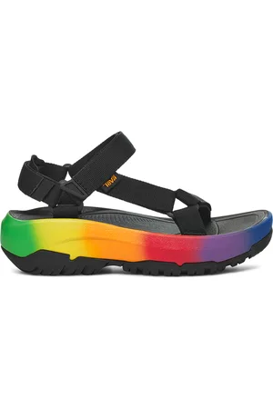 Teva Unisex Hurricane Xlt2 Ampsole Brite Sandal Black/ Rainbow - Nylon/Rubber - Size UK 5