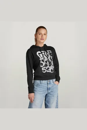 G-Star Womens G-Star RAW Graphic 3 Hooded Sweater - Cotton - Size Small