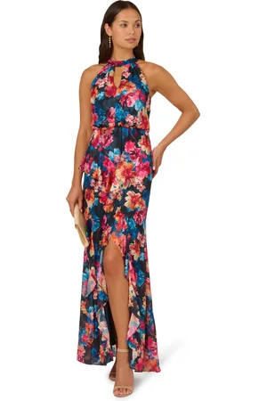Adrianna Papell Womens Printed Mermaid Dress in - Size 10 UK