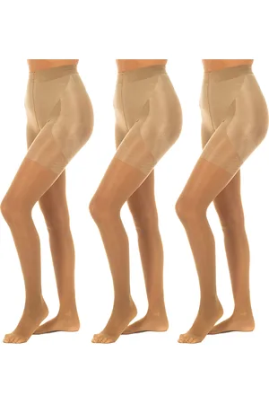 JOLIE FOLIE Womens Pack-3 Push up Panties 40 Den PUSHUP40 woman - - Size Large