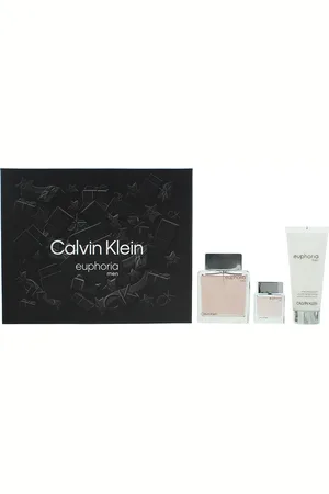 Calvin Klein Mens Euphoria Men Eau De Toilette 100ml, Aftershave Balm + Eau De 15ml Gift Set - One Size