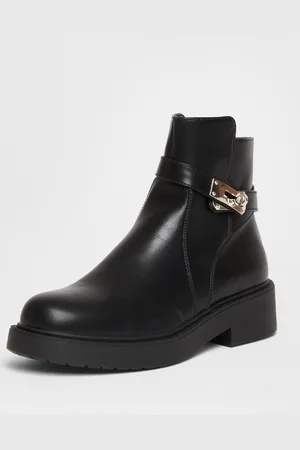 Quiz Womens Faux Leather Ankle Boots - Size UK 7