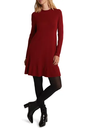 Phase Eight Womens Vickie Fine Knit Flippy Hem Dress - - Size 16 UK