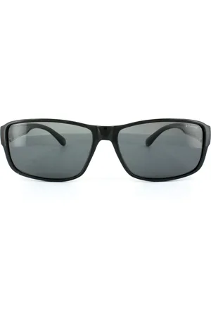Polaroid Suncovers Rectangle Womens Grey Polarized Sunglasses - One Size