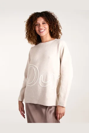 Blue Vanilla Womens Oui Embroidery Jumper - - Size Medium/Large