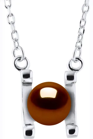 Diadema Womens SYMBOL Necklace Freshwater Pearl 7-8mm 925 Silver - One Size
