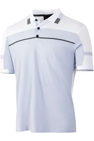 Island Green Mens Colour Block Polo Shirt ( /White) - Size Large