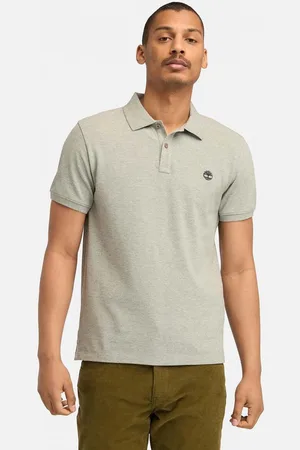 Timberland Mens Oyster River Logo Short Sleeve Polo Shirt in Cotton - Size Small