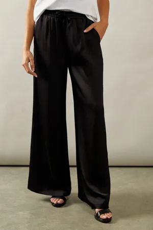 wallis Womens Tie Detail Wide Leg Trousers - - Size 18 UK