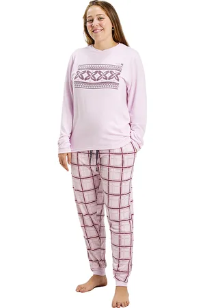 Munich Womens Long Sleeve Pajamas MUDP0100 - - Size Large