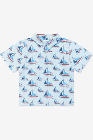 Rachel Riley Boys Sailboat Polo Shirt in - Size 6Y