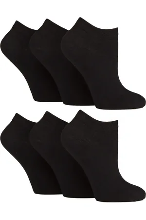 Gentle Grip Womens 6 Pack Diabetic Trainer Socks for Women