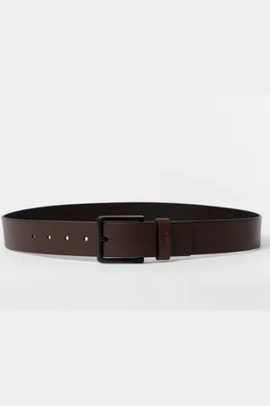 HUGO BOSS Gioni Mens Leather Belt NOS - - Size 32 inches