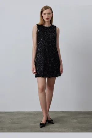 Gusto Womens Sequin Mini Dress - - Size Large