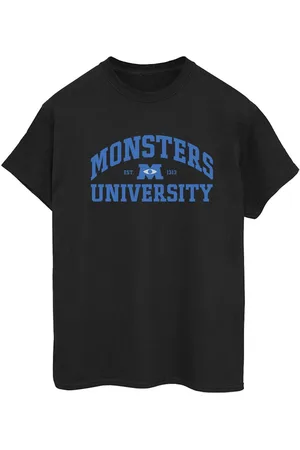 Disney Womens/Ladies Monsters University Logo Cotton Boyfriend T-Shirt - Size Large