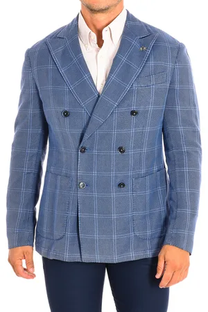 La Martina Mens Long-sleeved blazer with regular fit LMJA03-TL101 man - Cotton - Size IT 52 (Men