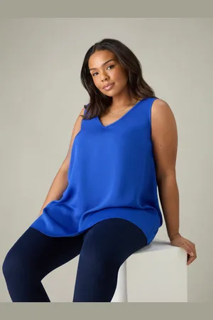 Live Unlimited London Womens Cobalt Vest - - Size 18 UK