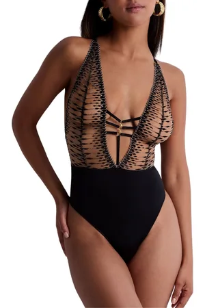 Aubade Womens Voodoo Kiss Bodysuit - Polyamide - Size Medium