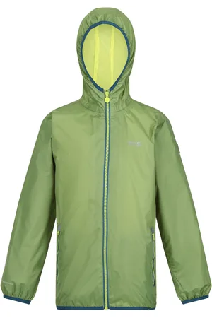 Regatta Kids Unisex Great Outdoors Childrens/Kids Lever II Packaway Rain Jacket (Piquant Green) - - Size 14Y