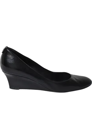 Gucci Pre-owned Womens Interlocking G Wedge Court Heels in Leather - Size 38.5 EU/IT